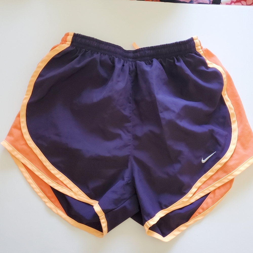 Nike Dri-Fit Shorts running size XS blue‎ orange athletic short